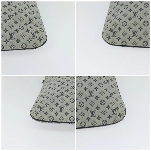 LOUIS VUITTON Monogram Mini Françoise Tote Bag 2way Blue M92208 LV Auth - Picture 15 of 15